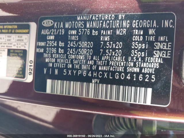 5XYP64HCXLG041625 KIA Telluride S