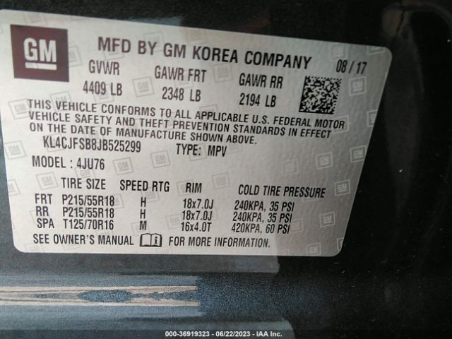 KL4CJFSB8JB525299 Buick Encore Preferred Ii