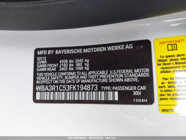WBA3R1C53FK194873 BMW 4 Series 435i