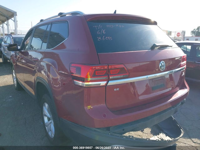 1V2UR2CA2KC578608 Volkswagen Atlas 3.6l V6 Se W/technology