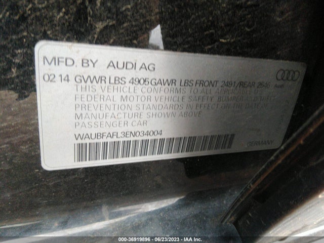 WAUBFAFL3EN034004 Audi A4 PREMIUM