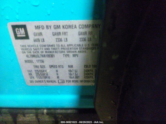 2021 CHEVROLET TRAILBLAZER KL79MUSL7MB109301 Photo 8