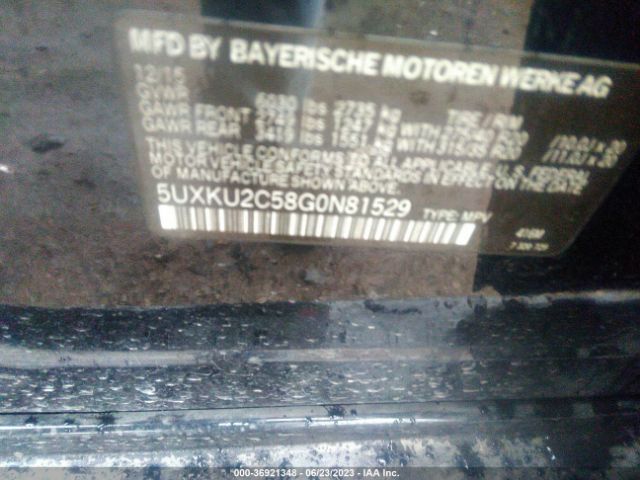 5UXKU2C58G0N81529 BMW X6 Xdrive35i