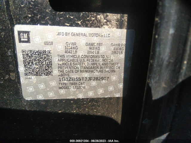 Chevrolet MALIBU LS 2018 1G1ZB5ST3JF282907 Image 9