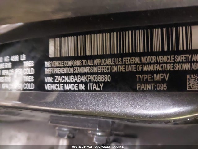 ZACNJBAB4KPK88680 Jeep Renegade Sport 4x4