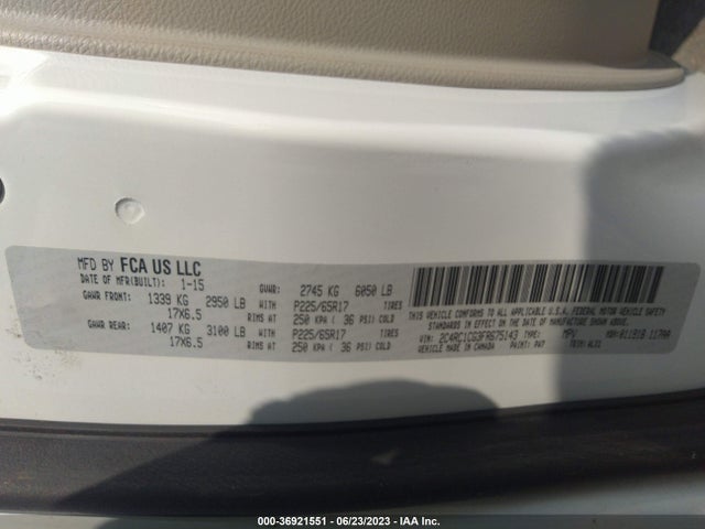 2C4RC1CG3FR675143 Chrysler Town & Country Touring-l