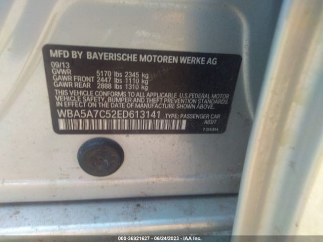 WBA5A7C52ED613141 BMW 5 Series 528i Xdrive