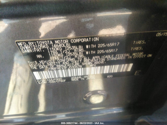 Toyota RAV4 LE 2015 JTMBFREV3FJ030578 Image 15