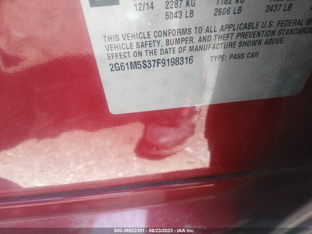 2G61M5S37F9198316 Cadillac XTS LUXURY