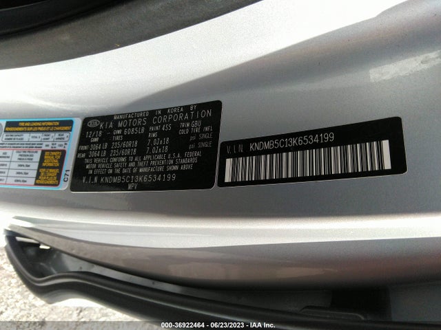 2019 Kia Sedona, VIN: KNDMB5C13K6534199