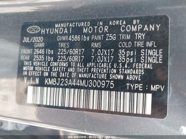 Hyundai TUCSON SE 2021 KM8J23A44MU300975 Image 15