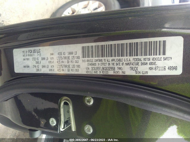 3C6UR5FL9KG632958 RAM 2500 Laramie