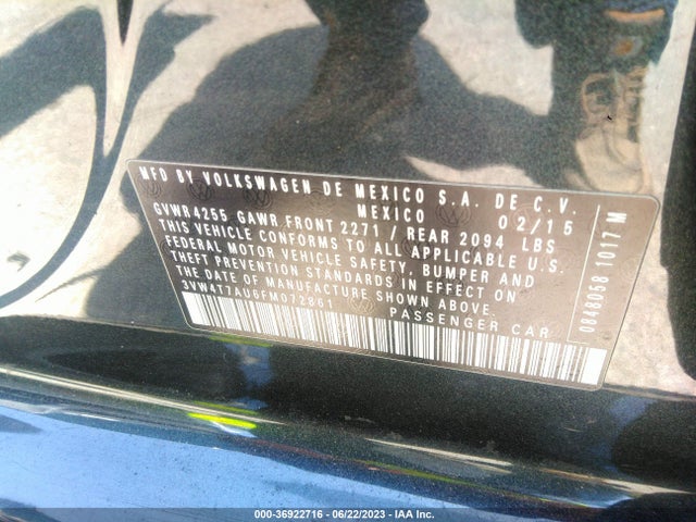 3VW4T7AU6FM072861 Volkswagen Golf Gti Se
