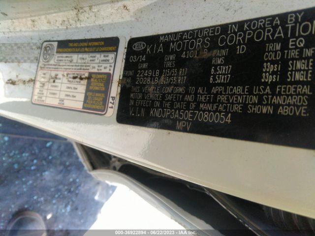 KNDJP3A50E7080054 KIA SOUL +
