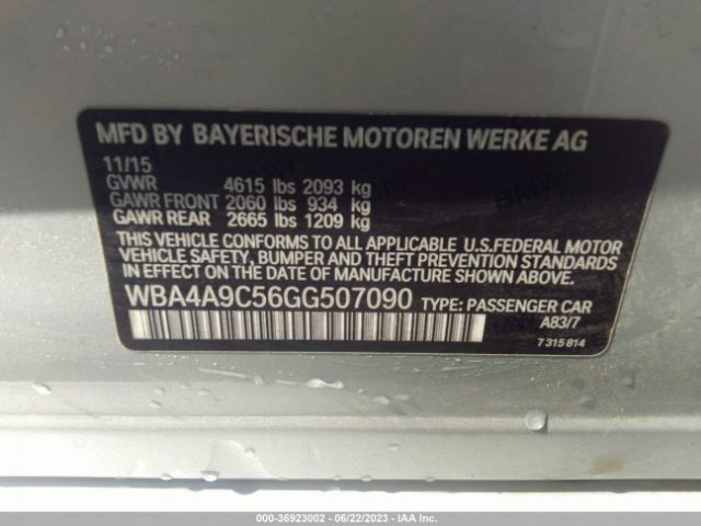 WBA4A9C56GG507090 BMW 4 Series 428i