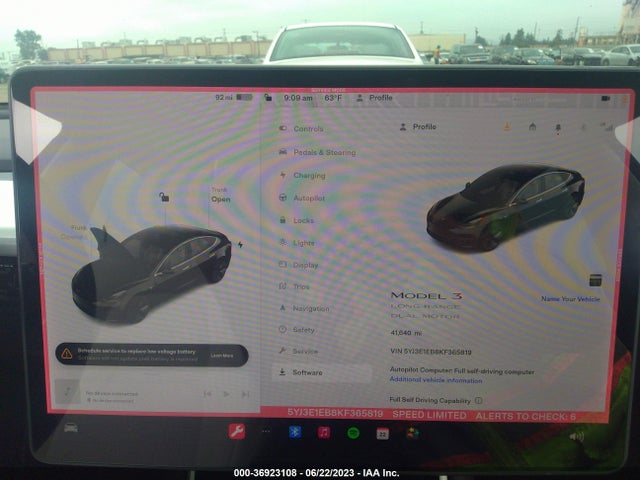 Tesla Model 3 Long Range/performance 2019 5YJ3E1EB8KF365819 Image 14
