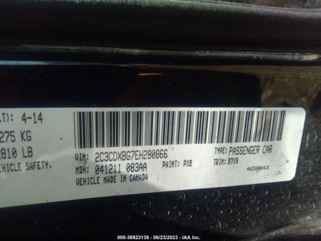 2C3CDXBG7EH280866 Dodge Charger Se