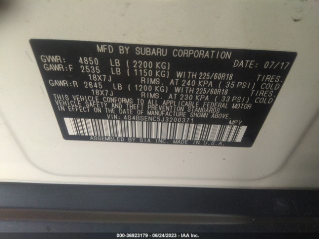 4S4BSENC5J3200371 Subaru Outback Limited