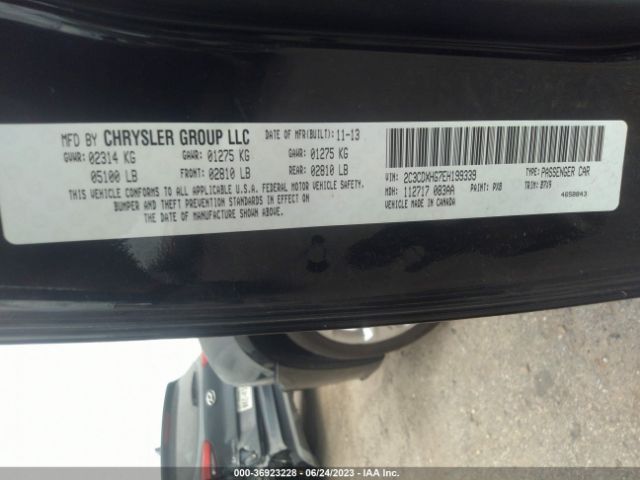 2C3CDXHG7EH199339 Dodge Charger Sxt