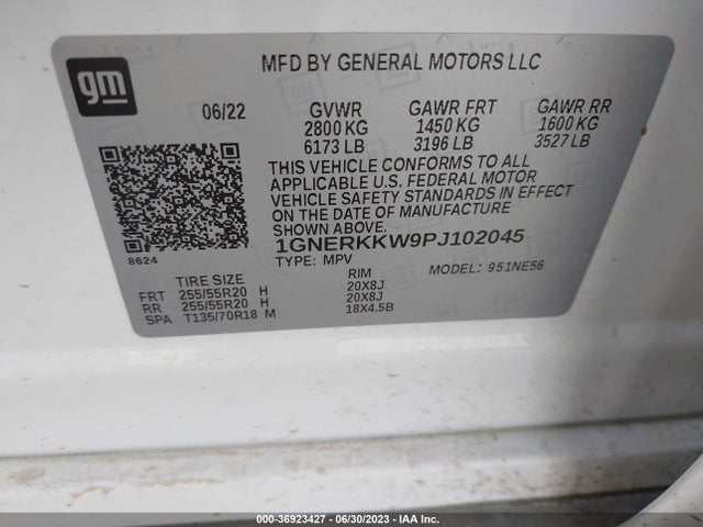 Chevrolet Traverse Premier 2023 1GNERKKW9PJ102045 Image 9