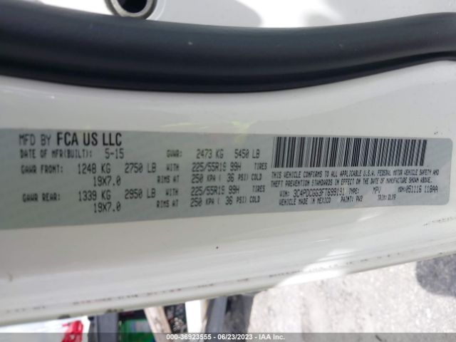 3C4PDCGG3FT699191 Dodge Journey Crossroad