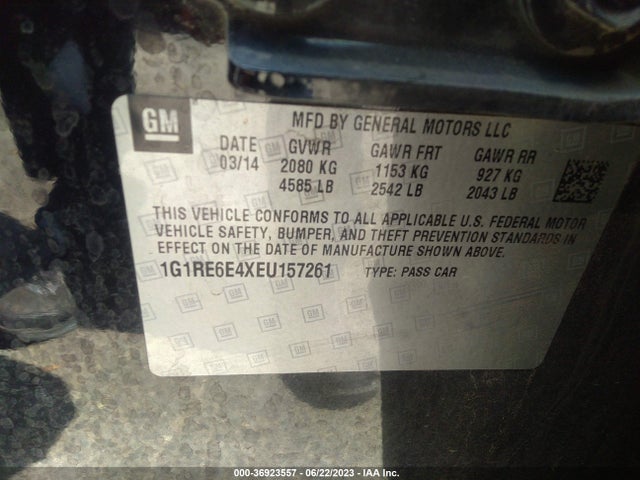 Chevrolet Volt 2014 1G1RE6E4XEU157261 Image 15
