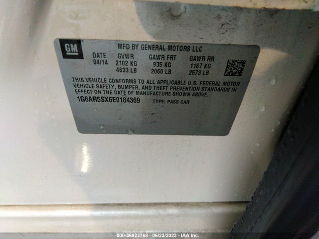 1G6AR5SX6E0184369 Cadillac Cts Sedan Luxury Rwd