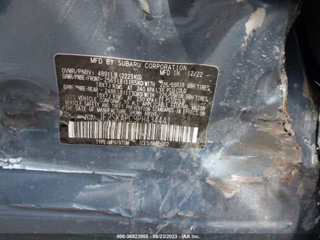 JF2SKAPC9PH434441 Subaru Forester Limited