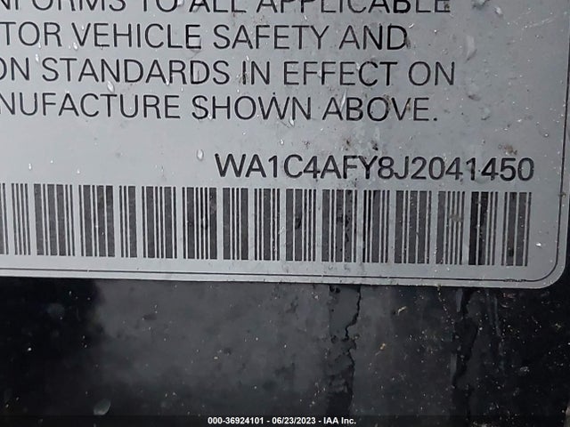 WA1C4AFY8J2041450 Audi Sq5 Prestige