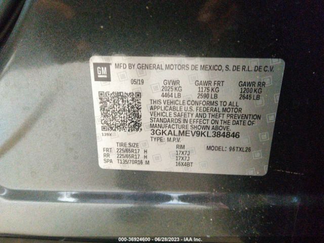 3GKALMEV9KL384846 GMC Terrain Sle
