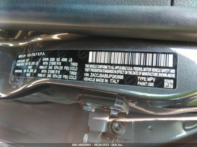 ZACCJBAB6JPG63896 Jeep Renegade Sport