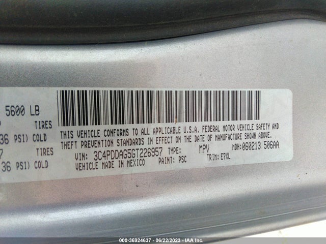 Dodge JOURNEY SE 2016 3C4PDDAG5GT226957 Image 9