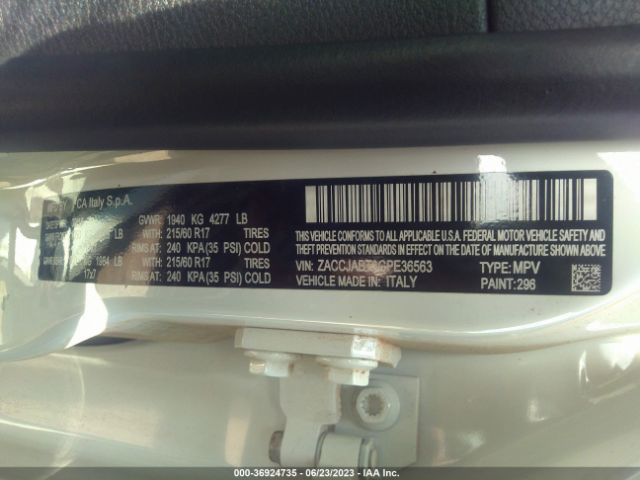 ZACCJABT3GPE36563 Jeep Renegade Latitude