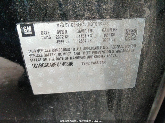 Chevrolet Volt 2015 1G1RC6E48FU140806 Image 9