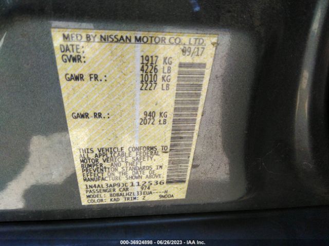 Nissan Altima 2.5 Sr 2018 1N4AL3AP9JC112536 Image 15
