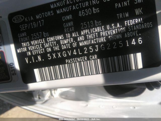 5XXGV4L25JG225146 KIA OPTIMA SX