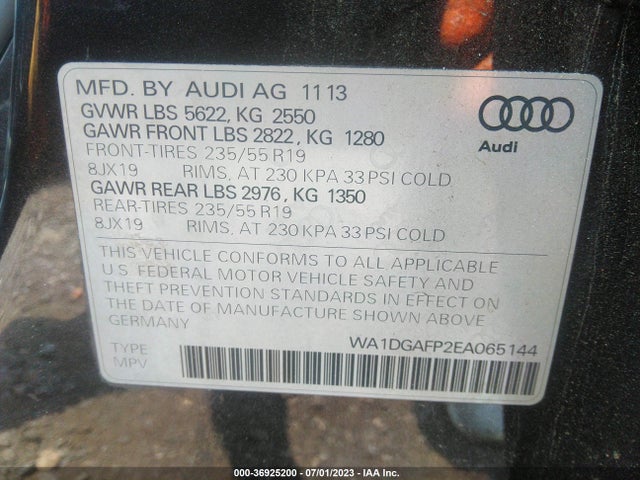 WA1DGAFP2EA065144 Audi Q5 Premium Plus