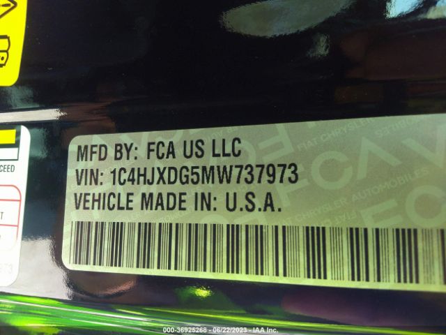 1C4HJXDG5MW737973 Jeep Wrangler Unlimited Sport S
