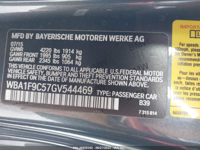WBA1F9C57GV544469 BMW 2 Series 228i