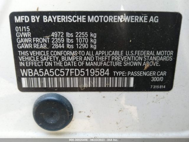 WBA5A5C57FD519584 BMW 5 Series 528i