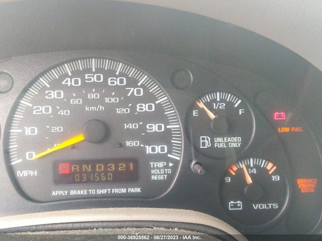 2000 CHEVROLET ASTRO VIN: 1GCDM19WXYB125283