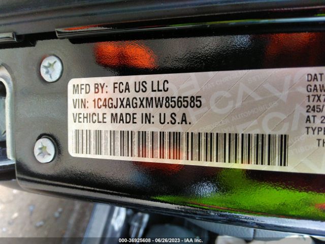1C4GJXAGXMW856585 Jeep Wrangler Sport