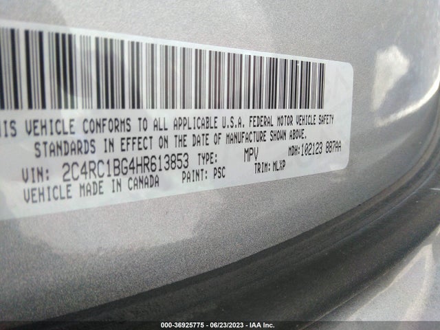 2C4RC1BG4HR613853 Chrysler Pacifica Touring-l