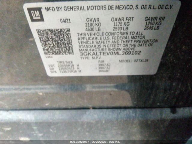 3GKALTEV0ML369102 GMC Terrain Sle