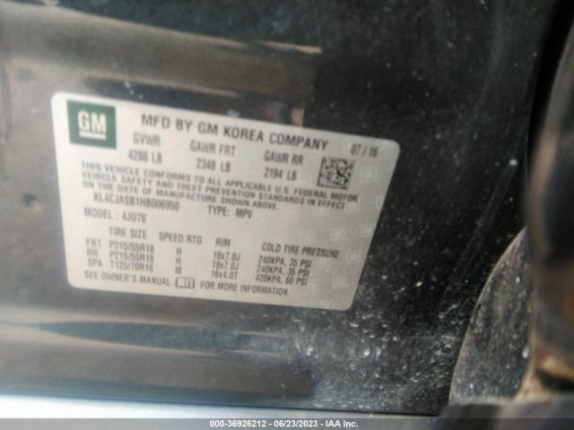 KL4CJASB1HB006950 Buick Encore Preferred