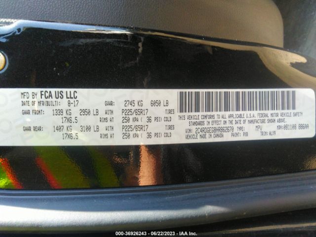 2C4RDGEG8HR862670 Dodge Grand Caravan Gt