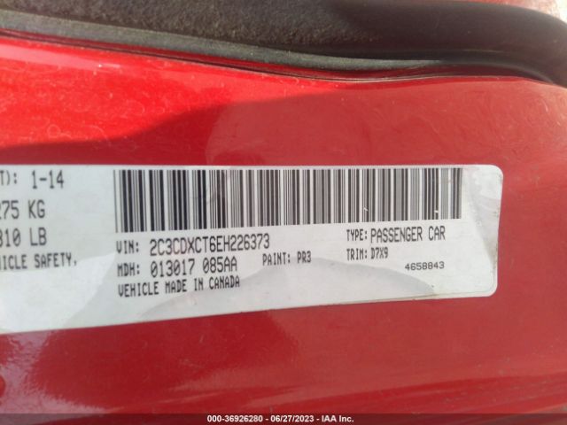 2C3CDXCT6EH226373 Dodge Charger Rt