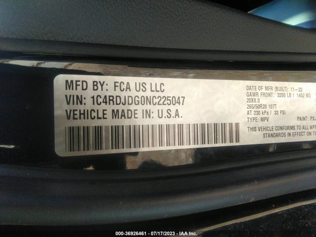 Dodge Durango Gt Plus 2022 1C4RDJDG0NC225047 Image 9
