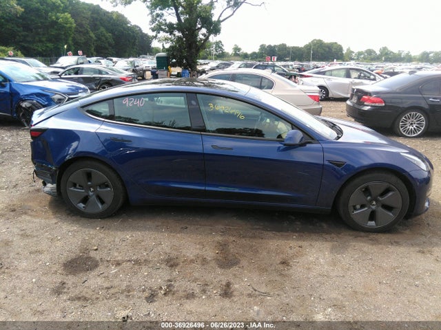 36926496 :رقم المزاد ، 5YJ3E1EBXNF288522 vin ، 2022 Tesla Model 3 Long Range مزاد بيع