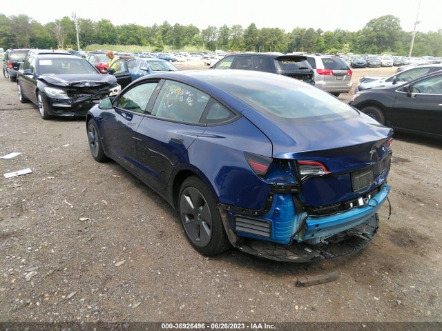 36926496 :رقم المزاد ، 5YJ3E1EBXNF288522 vin ، 2022 Tesla Model 3 Long Range مزاد بيع
